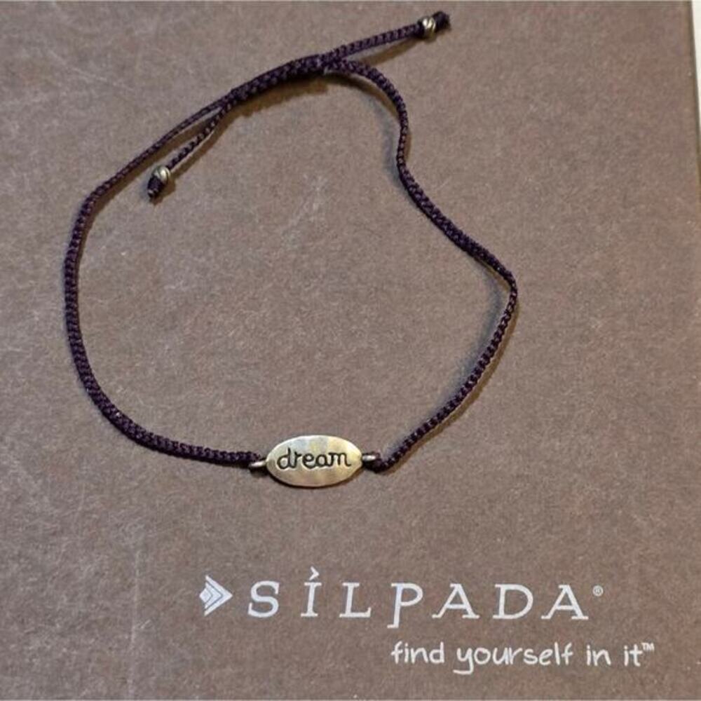 Silpada Dream Sterling Silver Cord Bracelet B2317 Retired